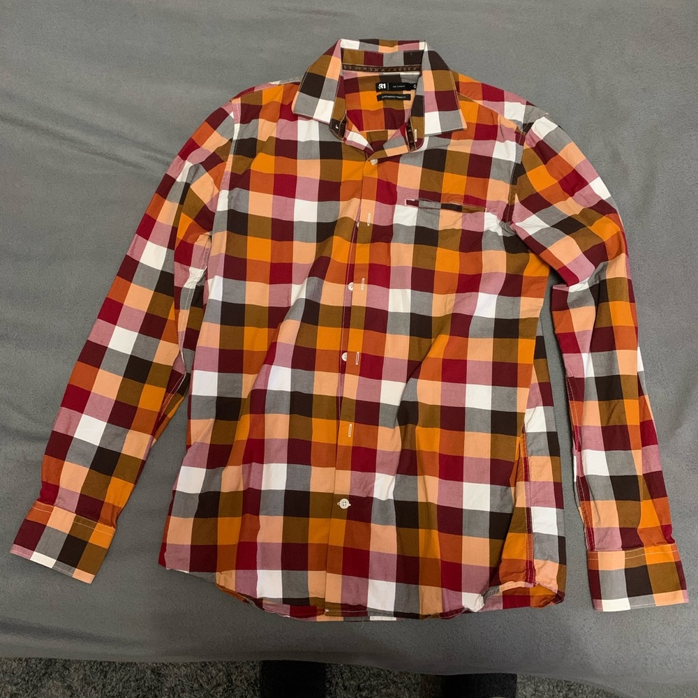 Le 31 by Simons Checkered Button Up Shirt